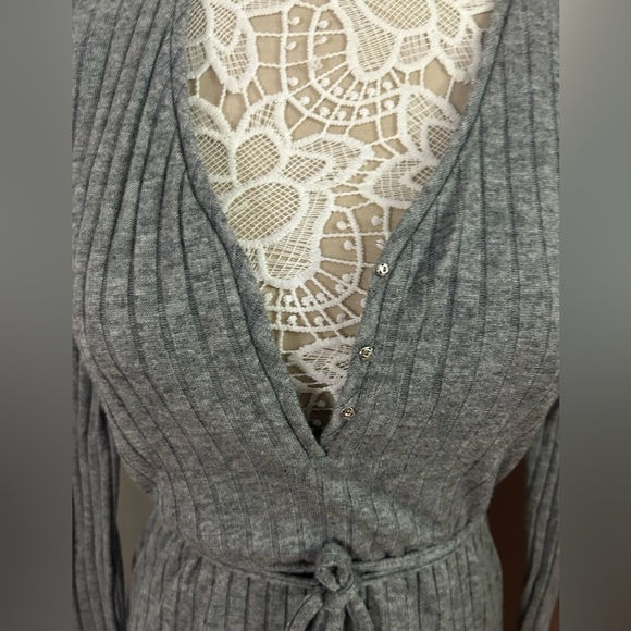 JULIA JORDAN Long Sleeve Sweater Knit Dress - Gray - SOLD OUT ONLINE - Picture 5 of 14